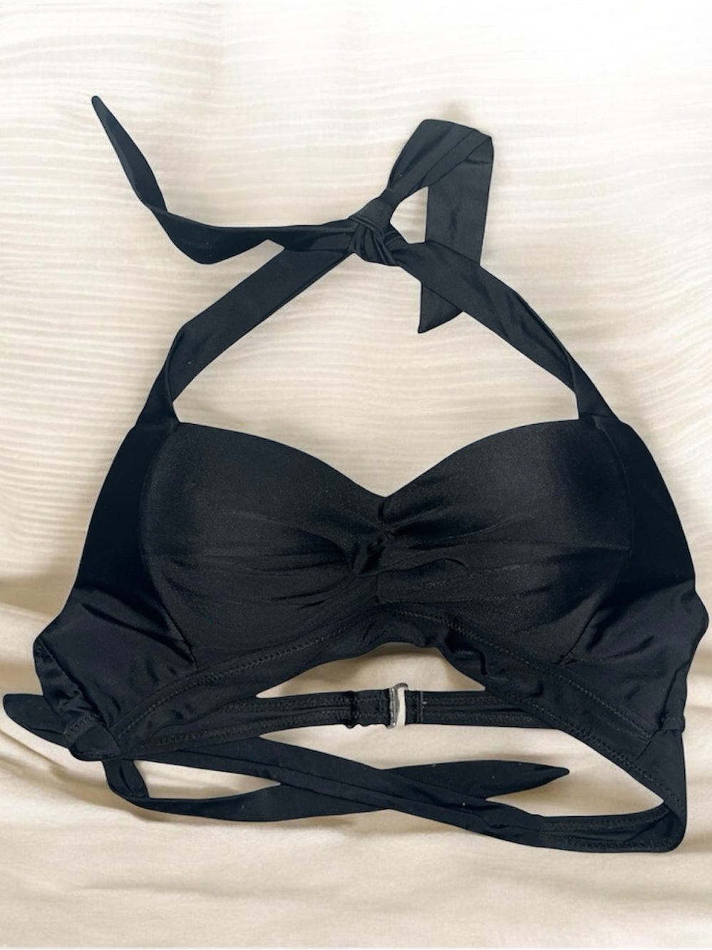 Black Halter Bikini Top